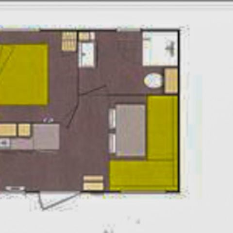 MOBILHOME 2 personnes - Le P'tit Duo - 1 chambre