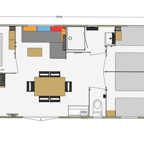 CASA MOBILE 6 persone - Famiglia 3 camere da letto