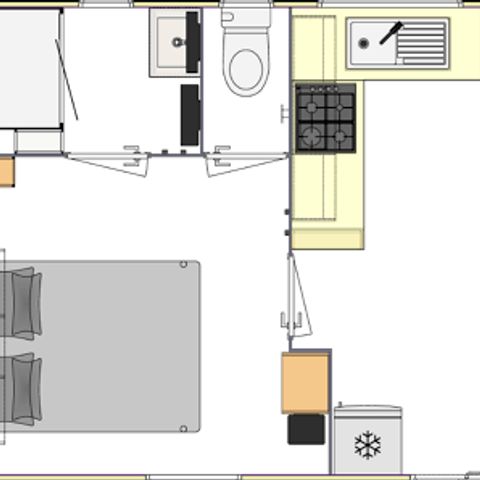 BUNGALOW 6 personnes - PREMIUM  3 chambres, 2 SDB