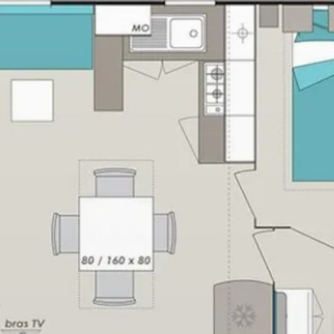 Mobile home 6 persons - Super Cordelia (Sunday)