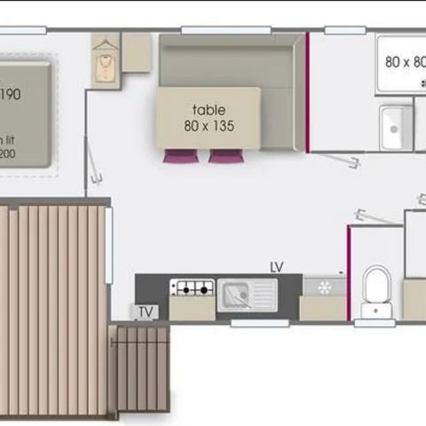 MOBILHOME 6 personas - Rapidhome Alizé 83 (sábado)