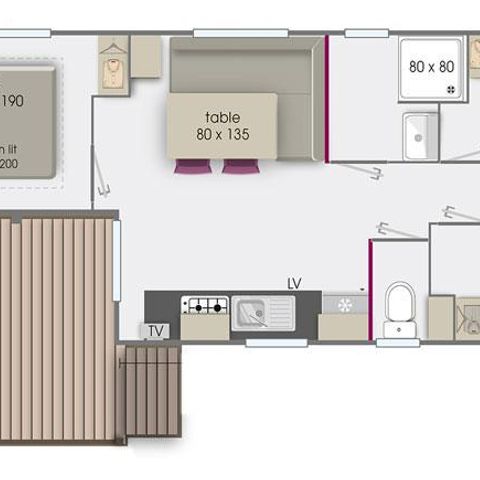MOBILHOME 6 personas - Rapidhome Alizé 83 (sábado)