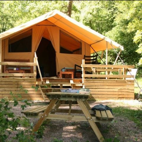 TENDA DA CAMPEGGIO 4 persone - COTTON LODGE NATURE (senza servizi igienici)