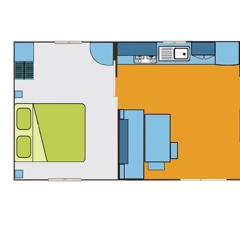 MOBILE HOME 6 people - Equilibre with PRM access 2 bedrooms 4/6 people