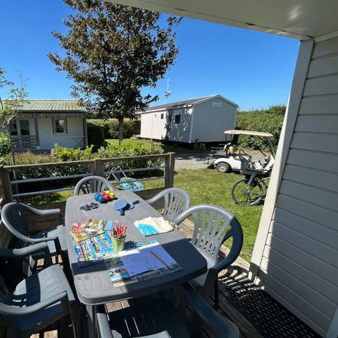 Mobile home 6 persons - Mobil-home equilibre 6 pers 3ch terrasse + tv+lv