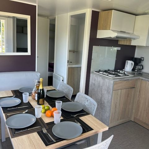 Mobile home 6 persons - Mobil-home equilibre 6 pers 3ch terrasse + tv+lv