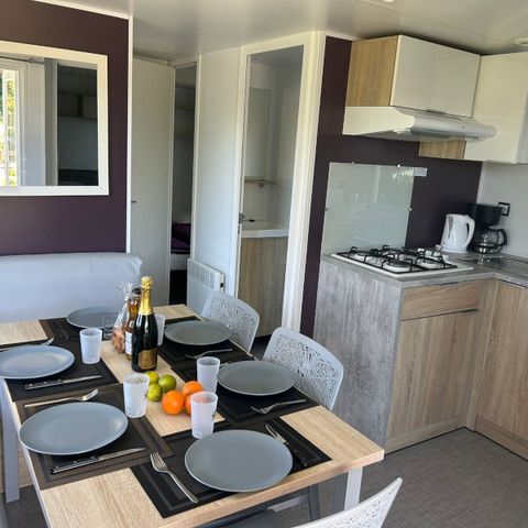 Stacaravan 6 personen - Stacaravan equilibre 6 pers 3ch terras + tv+lv