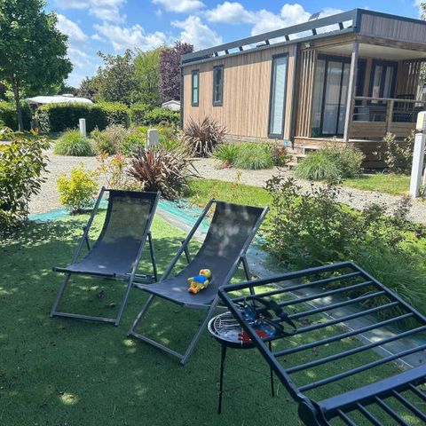 Stacaravan 4 personen - Cottage Evasion 4 pers 2 slaapkamers Woonkamer + TV