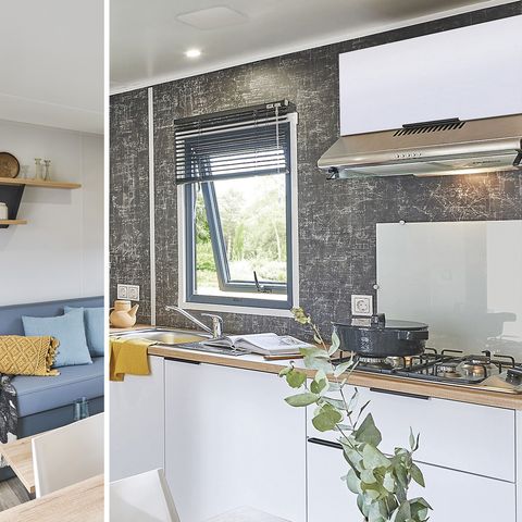 BUNGALOW 4 personnes - M - PREMIUM 2 CHAMBRES - CLIM + TV + SUITE PARENTALE
