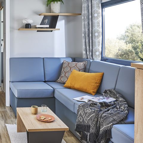 Stacaravan 6 personen - PREMIUM 3 SLAAPKAMERS - AIRCONDITIONING + TV + MASTER SUITE