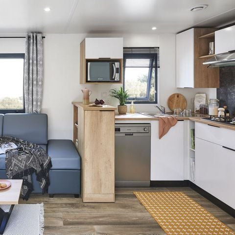 MOBILHOME 6 personas - PREMIUM 3 DORMITORIOS - AIRE ACONDICIONADO + TV + SUITE PRINCIPAL