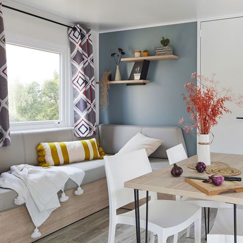 BUNGALOW 4 personnes - GRAND CONFORT 2 CHAMBRES - AVEC TV AVEC CLIM