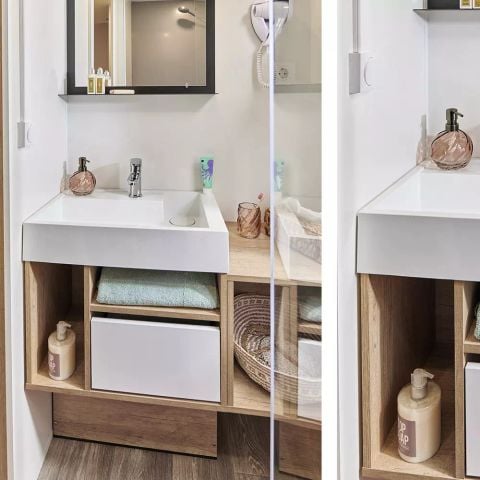 Mobilheim 4 Personen - Premium 3 Zimmer 4 Personen Klimatisiert + TV