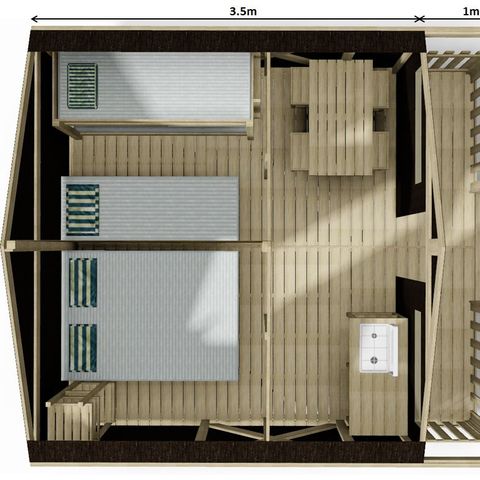 Glamping tent 4 persons