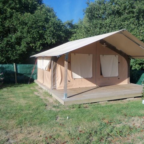 TENTE TOILE ET BOIS 4 personnes - LODGE VICTORIA SANS SANITAIRES