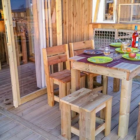 Mobilheim 4 Personen - LODGE AUF STELZEN KOMFORT +