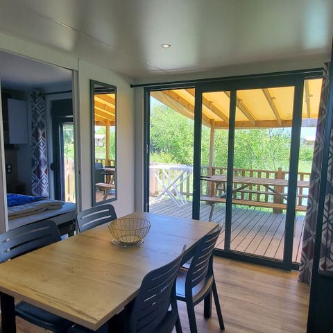 MOBILHOME 6 personas - CABAÑA PREMIUM A ORILLAS DE UN LAGO
