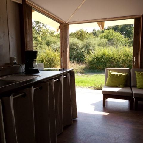 Tente en toile et en bois 5 personnes - LODGE BALI CONFORT +