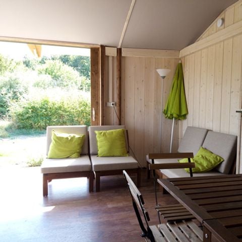 Tente en toile et en bois 5 personnes - LODGE BALI CONFORT +