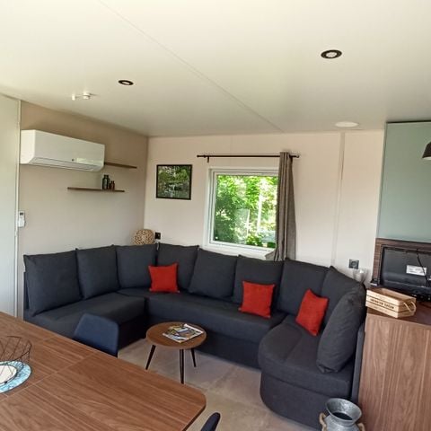 MOBILE HOME 6 people - Privilege cottage 40m2 (3 bedrooms, 2 bathrooms) + air conditioning + terrace