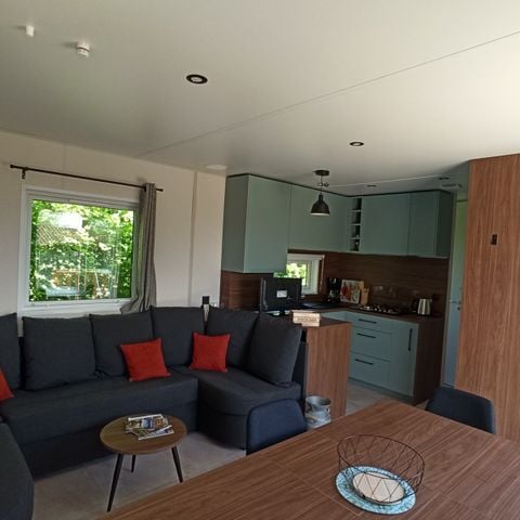 MOBILHOME 6 personnes - Cottage Privilège 40m2 (3 chambres, 2 sdb) +climatisation + terrasse