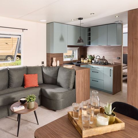 Mobilheim 6 Personen - Cottage Privilège 40m2 (3 Zimmer, 2 Bäder) +Klimaanlage + Terrasse
