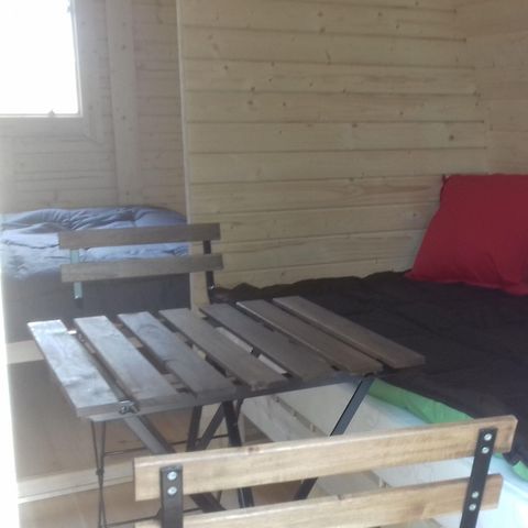 AUßERGEWÖHNLICHE UNTERKUNFT 3 Personen - Fass Lodge Komfort 11m² (1 Zimmer)