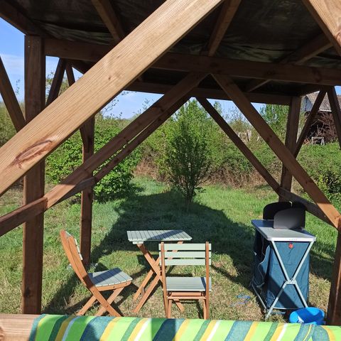 tent 2 personen - Cabatente op stelten