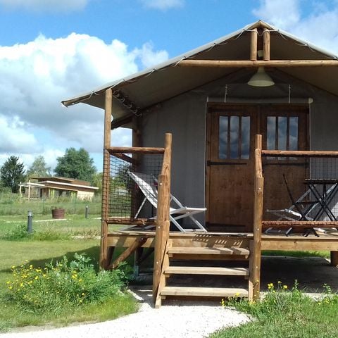 Tente en toile et en bois 2 personnes - Lodge Africa 1 chambre