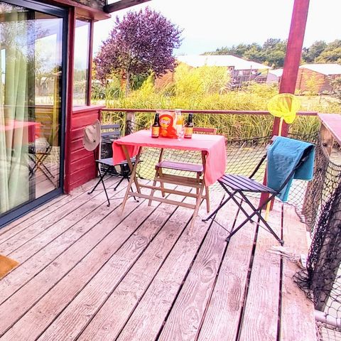 UNIEKE ACCOMMODATIE 3 personen - Drijvende Lodge