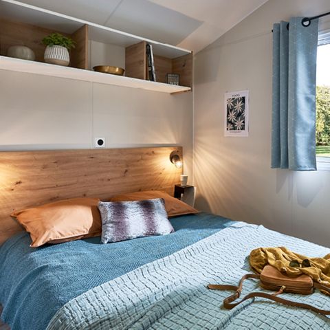 Mobilheim 4 Personen - Kervoyal CONFORT 29m² (2 Schlafzimmer) + überdachte Terrasse + TV