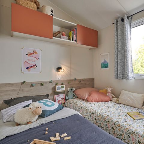 MOBILHOME 4 personas - Kervoyal CONFORT 29m² (2 habitaciones) + terraza cubierta + TV