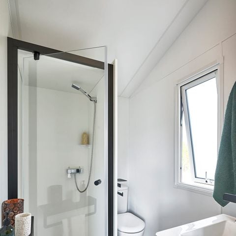 Mobilhome 2 personnes - Pénestin - CONFORT 16m² - 1chambre - Terrasse couverte - TV