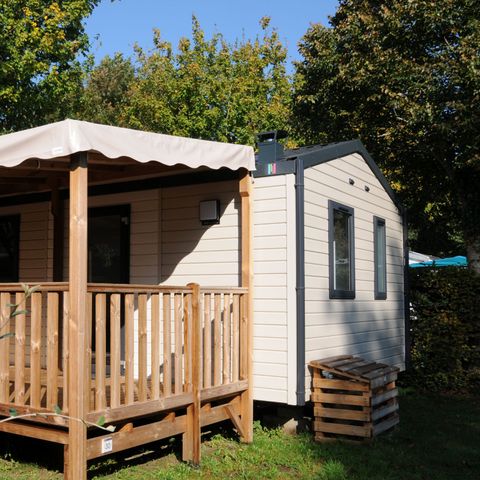 Mobile home 2 persons - Pénestin CONFORT 16m² (1 bedroom - 2 persons) + Covered terrace + TV