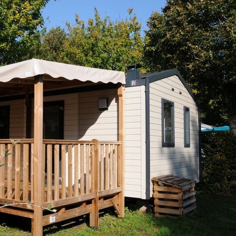 Stacaravan 2 personen - Pénestin - CONFORT 16m² - 1 slaapkamer - Overdekt terras - TV