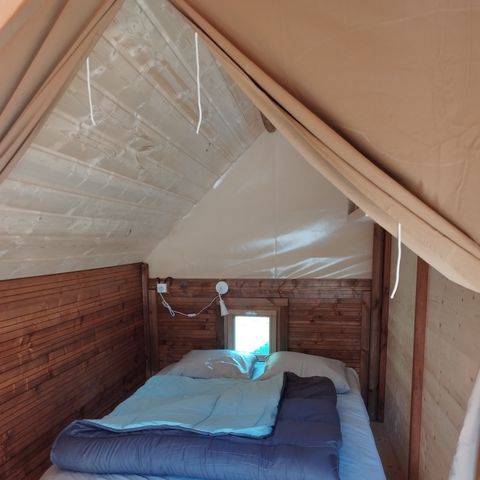 CANVAS AND WOOD TENT 4 people - Lodge Breizh Koban CONFORT 19m² (without sanitary facilities) (2ch-4pers) + 10m² semi-covered terrace