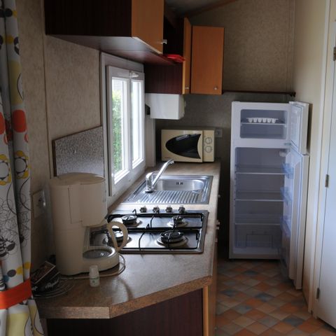 Stacaravan 5 personen - Mobi-home Berric STANDARD 27m² (2 kamers) + Overdekt terras + TV