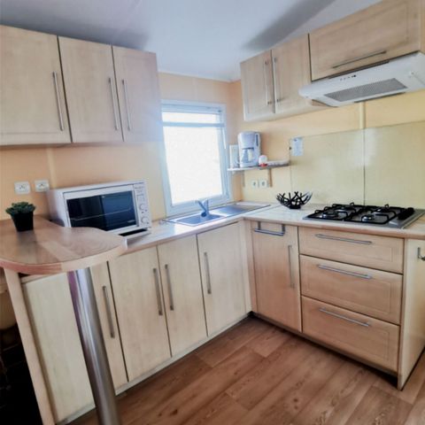 MOBILHOME 5 personnes - 2 chambres Eden terrasse en bois semi-couverte