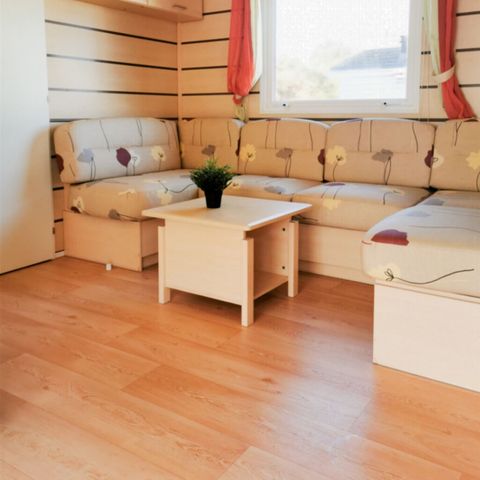 MOBILHOME 7 personas - MH 3 dormitorios Eden terraza semicubierta de madera