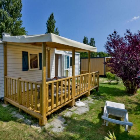 MOBILHOME 4 personnes -  2 Chambres Confort  + Terrasse semi-couverte