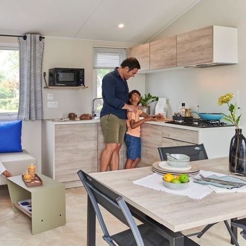 MOBILHOME 6 personas - MH 3 CH Confort + "nueva" terraza de madera