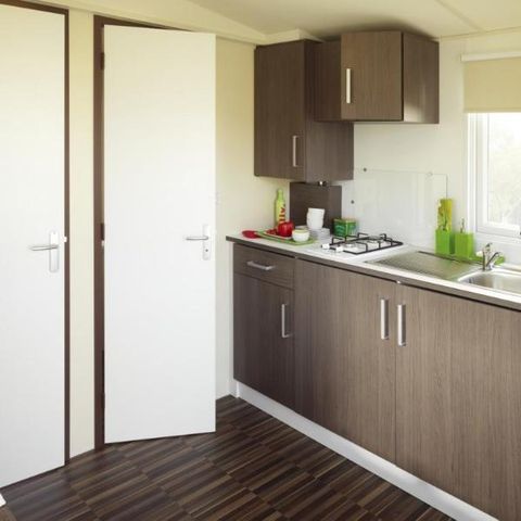 Mobilheim 2 Personen - CLASSIC 18-1 - max. 2 Erwachsene - TV, 1 Schlafzimmer, ca. 18m².