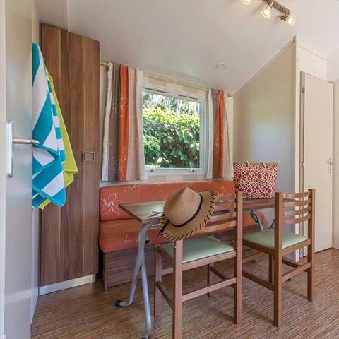 Mobilheim 5 Personen - CLASSIC 27-2 >10Jahre - Maxi 4 Erwachsene - TV, 2 Schlafzimmer, ca. 27m².