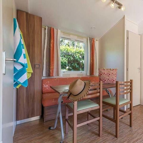 Mobilheim 5 Personen - CLASSIC 27-2 >10Jahre - Maxi 4 Erwachsene - TV, 2 Schlafzimmer, ca. 27m².