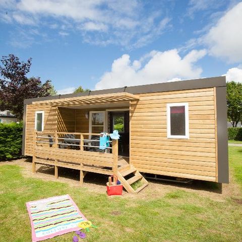 Mobilheim 6 Personen - CLASSIC 33-2-2 >10 Jahre - Maxi 4 Erwachsene - TV, 2 Schlafzimmer - 2 Badezimmer, ca. 33m².