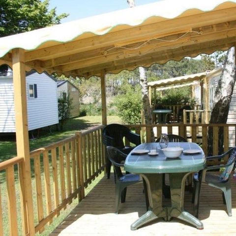 Mobile home 6 persons - CLASSIC 30-3LS (Mobil home Visio) >10years - max 4 adults - TV, 3 bedrooms (bunk beds), approx. 30m