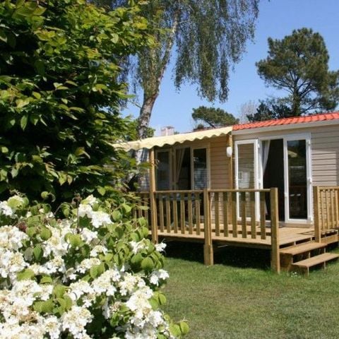 Mobilheim 6 Personen - CLASSIC 30-3LS (Mobilheim Visio) >10Jahre - Maxi 4 Erwachsene - TV, 3 Schlafzimmer (Etagenbett), ca. 30m².