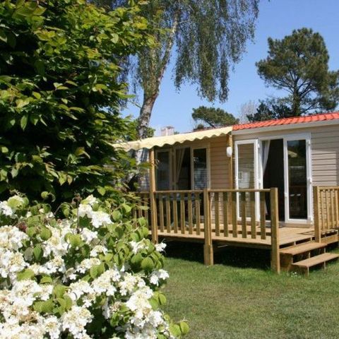 Stacaravan 6 personen - CLASSIC 30-3LS (Stacaravan Visio) >10jaar - max. 4 volwassenen - TV, 3 slaapkamers (stapelbed), ca. 30m