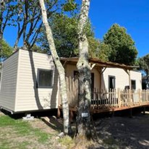 Mobilheim 8 Personen - PRIVILEGE 40-4 (Mobilheim) - TV, LV, Toaster, Espressokaffee, 4 Zi., ca. 40m² - MAX 7 ERWACHSENE /