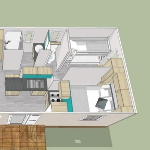 Mobile home 8 persons - PRIVILEGE 40-4 (Mobile home) - TV, LV, toaster, espresso coffee, 4 bedrooms, approx. 40m² - MAX 7 ADULTS /